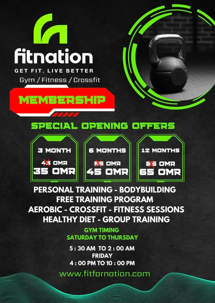 special offer for fitness gym